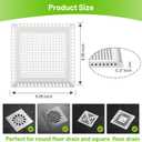 Aluvor Shower Drain Hair Catcher,Quality Drain Cover Hair Catcher for Bathroom Floor,Square Hair Catcher Shower Drain -No Rust! Shower Hair Drain Catcher to Keep Away from Clogged Drain