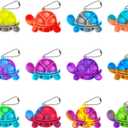 12PCS Pop Fidget Toys Bulk Its Party Favors for Kids Mini Pop Keychain It Fidgets for Classroom Prizes Goodie Bag Stuffers