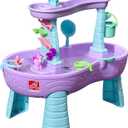 Step2 Rain Showers and Unicorns Water Table, Kids Water and Sand Activity Sensory Playset, Summer Outdoor Toys, 13 Piece Water Toy Accessories, for Toddlers 1.5+ Years Old, Blue & Purple
