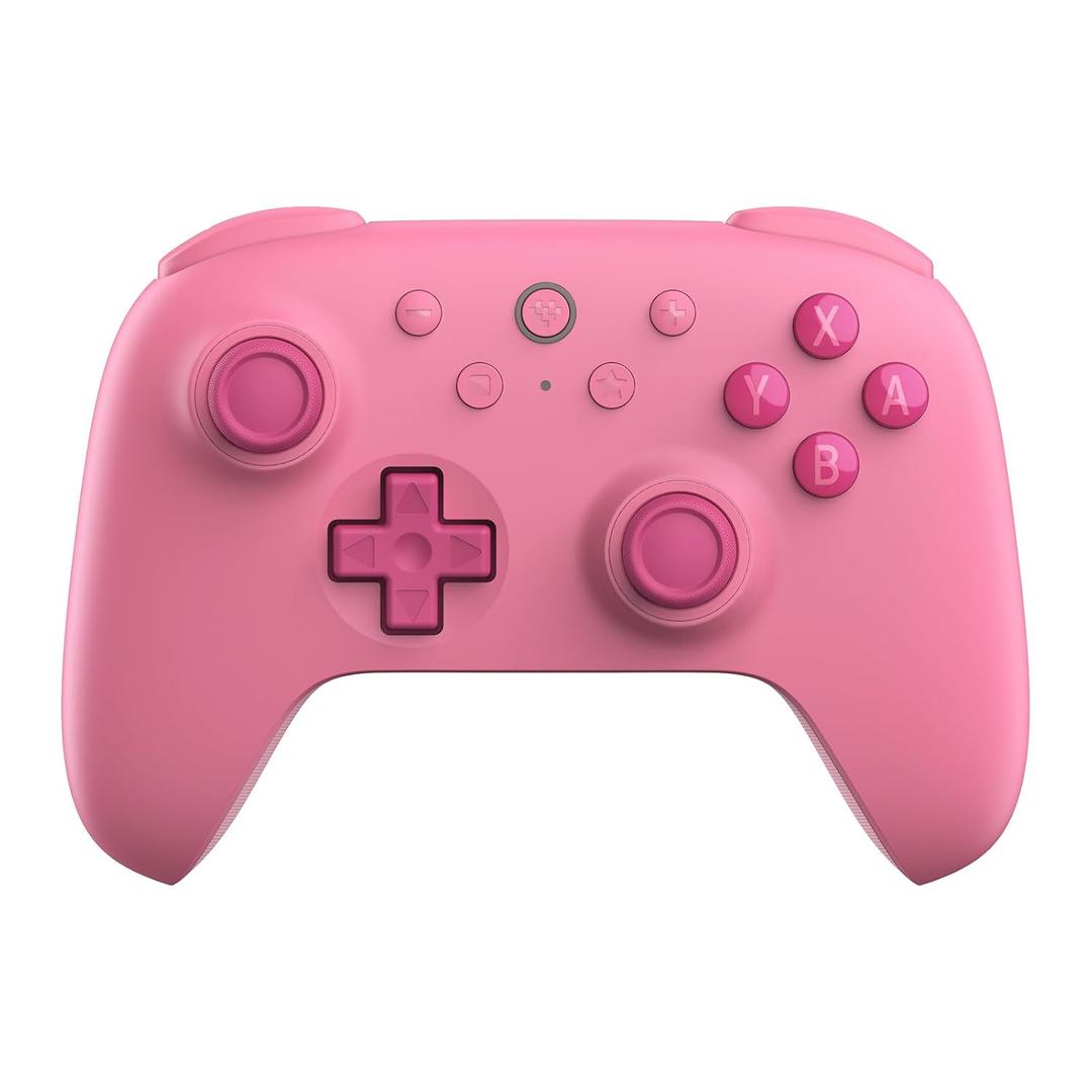 8BitDo Ultimate 2C Bluetooth Controller for Switch/Switch 2, Wireless Controller with 6-Axis Motion Control, Rumble Vibration, Refined D-Pad and Bumpers, and Hall Effect Joysticks (Pink)