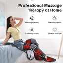SHINE WELL Leg Massager for Circulation and Pain Relief, Air Compression Leg Massager with Heat, 3 Modes 3 Intensities 3 Heat, Gifts for Dad and Mom, Full Leg Massager for Leg Swelling Relief