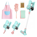 SMILESSKIDDO Kids Vacuum That Really Works - Toy Vacuum with Real Suction, Working Sound, Ball Popping Action & 5PCS Cleaning Toy Set Accessories, Housekeeping Toys Gifts for Toddler Girls & Boys