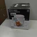 AROMA Glass Air Fryer and Countertop Convection Oven with Powerful 360Crispy Technology (3 Quart), White