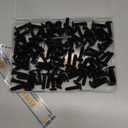 100Pcs 1/4-20 Bolt, 1/4-20 x 1 Flat Head Hex Socket Cap Screws, 304 Stainless Steel 18-8 Furniture Bolts, Black Zinc Finish, Full Thread (with Hex Spanner)