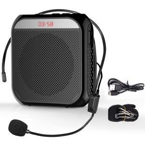 Portable Amplifier, Rechargeable Teacher Microphone, MiNi Amplifier System, Classroom Microphone, Tour Guide, Yoga Outdoor