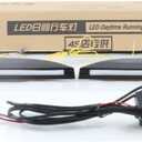 LED Daytime Running Light for Toyota Tundra 2022 2023, 6000K LED Headlamp Eyebrow DRL + Streamer Yellow Turn Signals, Start Scan