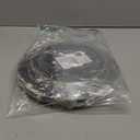 PLASTICPRO 32 Pack Elegant Disposable Plastic Plates Combo Set Includes 16 Dinner Plates and 16 Salad Plates Heavy Duty Fancy Party Plates Black & Gold Contemporary Design