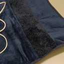 Double Sided Electric Foot Warmer for Men and Women with LCD Display & Non-Slip,Fast Heating Pad with Overheat Protection&Machine Washable, 10 ft Cord Foot Warmer Under Desk,Bed, Office,Home,Navy