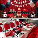 WinnerWhy 12 Sets Casino Theme Party Decorations Casino Night Table Centerpieces Poker Centerpieces for Tables Graduation Party Toppers with Dice Box Poker Cutouts and Sticks for Birthday Prom