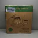 5-in-1 Music and Lights Baby Walker Foldable with 5 Adjustable Heights, Baby Walker with Wheels and Bouncer Combo Portable, Infant Toddler Walker for Baby Boy Girls 6-18 Months (Grey and white)