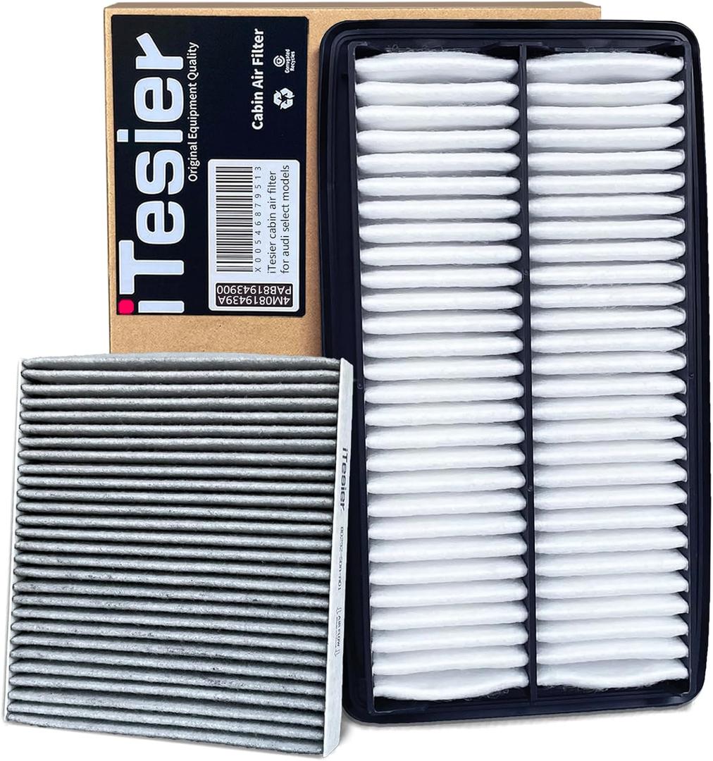 Engine Cabin Air Filter kit for Pilot (2016-2022), Ridgeline (2017-2026), Passport (2019-2025), MDX (2016-2020), Replaces 17220-5J6-A10, 80292SDAA01, CA12061
