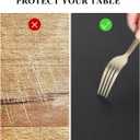Black Plastic Table Cover Protector, 42" Round Waterproof Easy Flat PVC Desk Pad Mat, 1.5mm Thick Vinyl Table Top Protector for Dining Room Table, Office, Dresser