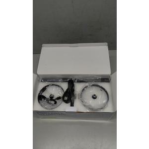 JACKYLED Cordless Table Lamps Rechargeable, 3 Adjustable Height, 5000mAh Battery Operated, 3 Colors Smooth Dimming, Portable LED Waterproof Table Lamp for Dining, Bedroom, Outdoor (2 Pack) (Black)