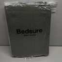 Bedsure 100% Cotton Quilt Set - Queen Size Bedspread, Lightweight Soft Bed Coverlet, 3-Piece Cozy Stitching Quilt Set with 2 Pillow Shams in Geometric Pattern for All Season, 90x96 inches, Olive Green (01 - Olive Green - Tribal Geometry)