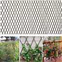 Expandable Garden Trellis Plant Support Willow Lattice Fence Panel for Climbing Plants Support 36x92 Inch (1)