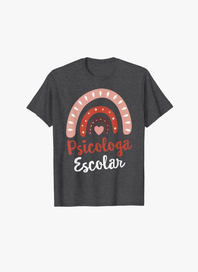 Bilingual School Psychologist 2023 Psicologa Escolar T-Shirt, Medium, Black
