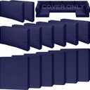 14 Piece Outdoor Patio Waterproof Cushion Covers, Fits 6-Seat Wicker Rattan Sectional Couch Chair Furniture Cover Replacement Set - Fade-Resistant Patio Cushion Covers with Zipper, Size: 27*27*4 inches