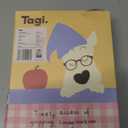 Tagi. Haha Passport Holder for Travel, Cotton & Polyester Passport Cover with Playful Puppy Design, Card Slots, Cash Pocket & Ticket Compartment, Airplane Essentials for Men Women, Nautical Berry