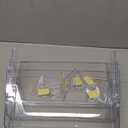 3 Pack Clear Acrylic Single Pocket, Plastic Hanging Wall Mount File Holder for Office Home, Clear (pack3)