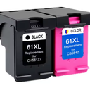 61XL 61 XL Replacement for HP 61 HP61 Ink Cartridge for Deskjet 1000 1050 1050A 1510 2000 2050 2050A 3000 Printer,1BK 1COLOR