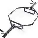 VEVOR Trap Bar Hex Bar, 2-Inch Hex Barbell, 800 LBS Capacity Shrug Bars with Knurled Grips, Weightlifting and Strength Training Equipment, Home Gym for Squats, Deadlifts, Shoulder Presses (Black)