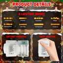 LOLStar Christmas String Lights Decorations, 9.8FT 20 LED Christmas Fairy Lights, Battery Operated (Not Included) with Timer Function and 8 Flashing Modes, Cute Window Lights 2025 Home Indoor Decor