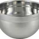 Tovolo XL Mixing Bowl Stainless Steel 7 Quart Extra Large Metal Mixing Bowls, Dishwasher Safe Big Deep Metal Bowl for Baking and Cooking Prep with Easy Pour Lip, Bowl for Salad Mixing Bread Kneading