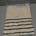 NENONA Women's Spring Summer Sweater Sets 2 Piece Beach Vacation Outfits Long Sleeve Casual Tops & Shorts Loungewear (Beige, XL)