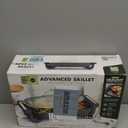 GreenPan Advanced 12 X 15 Electric Skillet with Lid, 7QT Capacity for Family Meals, Healthy Ceramic Nonstick PFAS-Free Coating, Fry, Saut, Steam, Simmer, Sear, Stir Fry, Dishwasher Safe, Graphite