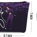 gfuhlre Singer Fans Makeup Bag Travel Toiletry Bag Music Lover Gift Song Lyrics Gift Singer Merchandise for Fans, Cool Friendship Gifts for Women Friends BFF Sister Graduation Birthday Christmas