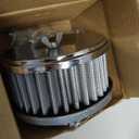 KIPA Chrome Air Cleaner Filter 4" x 2" assembly Fits for carburetor with 2 5/8" or 2 5/16" neck diameter Washable 7151 4354 1489 6475 4790