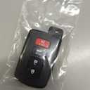 SUPALAND Key Fob Shell Case Replacement Fits for Toyota Avalon Camry Corolla RAV4 Highlander Sequoia 2011 2012 2013 2014 2015 2016 2017 2018 2019 Keyless Entry Remote Control 4 Button Case Cover
