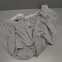  French Linen Fitted Sheet Mattress Cover (1 Piece) with 16 Inch Deep Pocket, Pure Natural French Flax from Normandy, Ultra Soft, Breathable and Durable (Earl Gray, Full).