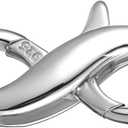 925 Sterling Silver Clasp Stainless Steel Lobster Claw Clasps Silver Bracelet Clasps and Closures Necklace Extenders for Women Jewelry Making Necklace Connector Carabiner for DIY Jewelry Repair