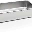Large Ice Bin with Removable Stainless Steeltray for Party Buffet Drinks, 21" X 13" X 5.5"