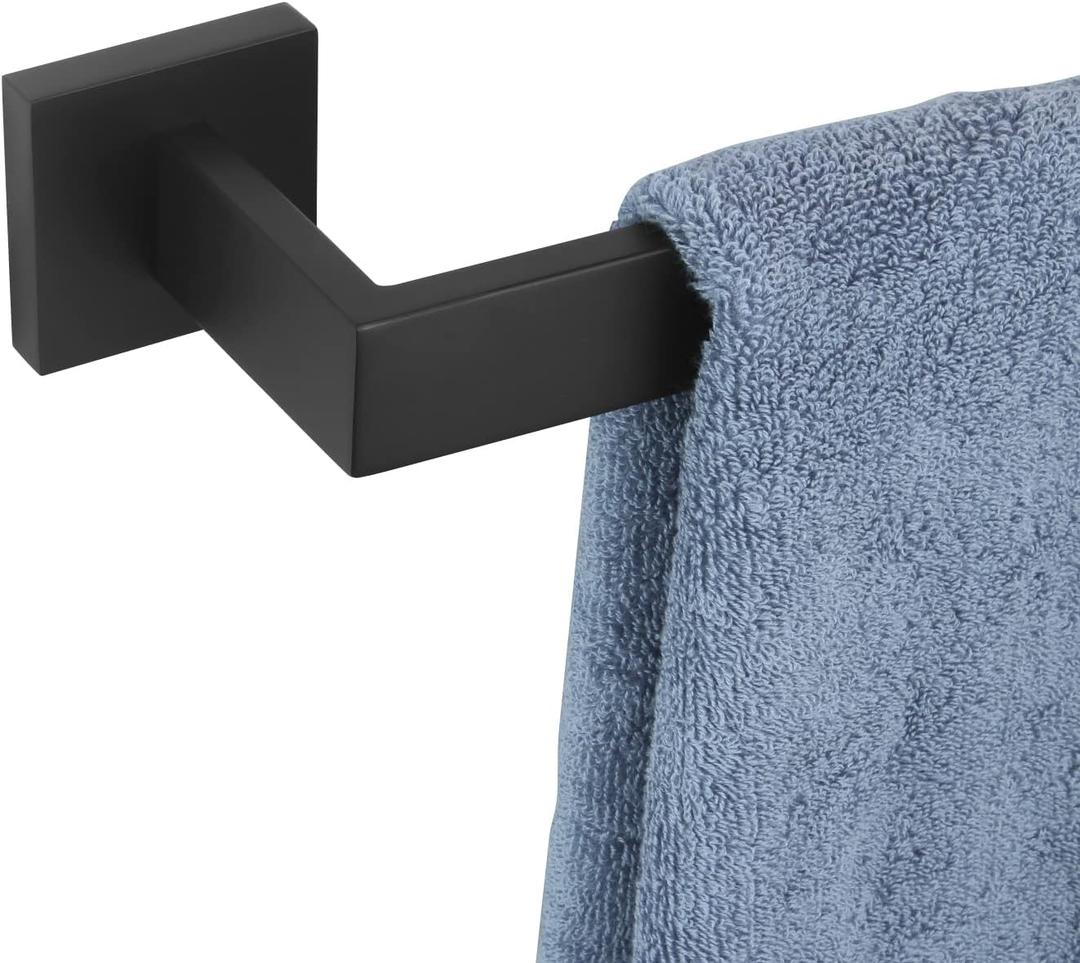 KOKOSIRI 32" Single Towel Bar, Bathroom Kitchen Towel Holder, Wall Mounted SUS304 Stainless Steel Towel Rack, Matte Black, B4003BK-L32 (32-Inch, Matte Black)