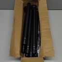 Black Long Curtain Rod Tension Shower Curtain Rods 30 to 130 inch Adjustable Spring Heavy Duty Rods for Bathroom Windows Outdoor Spliced and Telescopic Design No Drill No Slip Stainless Steel