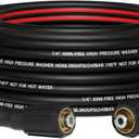 Flexible 1/4" Pressure Washer Hose 25FT,3600PSI Kink Resistant Power Washer Replacement Hose with Leak-Free M22-14mm,Used for Extension