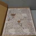 UCRAASDEB Framed Vintage Botanical Canvas Wall Art Set of 3 Neutral Antique Floral Pictures Poster Farmhouse Boho Flowers Painting Prints for Living Room Bedroom 16'' x 12''