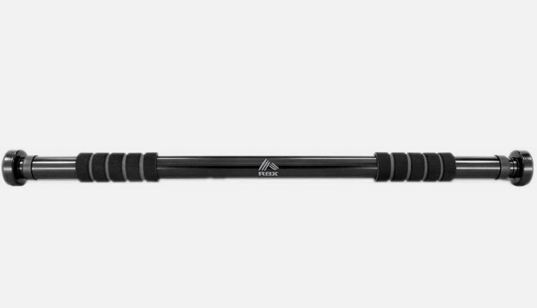 RBX Doorway Pull-up Bar with Foam Grips - Black - Sealed in Box RBX Doorway Pull-up Bar with Foam Grips - Black - Sealed in Box
