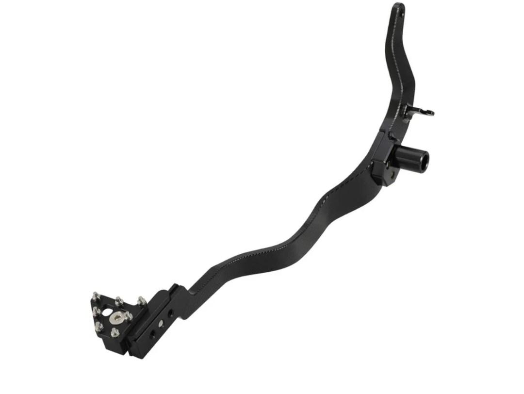 Rear Foot Brake Pedal Lever 7075 Aluminum Compatible with Motorcycle Models TTR110 TTR 110 Off-Road Dirt Pit Bike(Black)