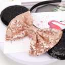 DRESHOW Mouse Ears Bow Headbands Glitter Party Decoration Cosplay Costume for Women