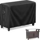 MR. COVER Outdoor prep table cover 52 inch for Keter Unity XL Outdoor Rolling Table Cart, 600D Heavy Duty Waterproof for Grill Dining Kitchen Island cart Protective, Outdoor Storage Cabinet Cover