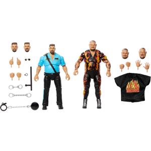 Mattel WWE Coliseum Collection Action Figure 2-Pack with Bam Bam Bigelow & Big Boss Man 6-inch Collectibles & Accessories Including Swappable Parts 