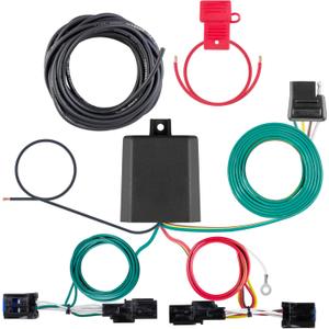 CURT 56474 4-Pin Trailer Wiring Harness fits 2021-2025 Sorento with Led Taillights and 2023-2025 Sportage | Comes with Rubber Dust Cover | No Drilling Required