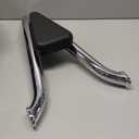 24" Chrome Sissy Bar Pad Backrest For Harley Davidson FLRT Freewheeler 2015-2024 Road Glide 3 FLTRT 2023-2024 (Triangle Style)
