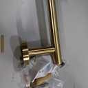 JQK Towel Bar Brushed Gold, 20.5 Inch 304 Stainless Steel Thicken 0.8mm Towel Rack Bathroom, Towel Holder Wall Mount, Useable Length 18 Inch 2 Pack, TB110L18-BG-P2