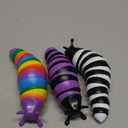 Cevioce Fidget Slug Toy 3Pcs Autism Sensory Toys for Autistic Children Toddler Airplane Car Travel Essential Toys Slug Fidget Toys for Kids & Adults Christmas Stocking Stuffers Gifts for Girls Boys