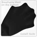 Girls Knee High Socks Seamless Boys School Uniform Socks Kids Knee High Stockings Long Tube Sock 3 Pairs (Black)