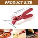 Hot Plate Grippers Tongs, Multi Angle Anti-Scald Bowl Clip, Silicone Non-Slip Hot Dish Plate gripper Holder - For Microwave Oven Cooking, Kitchen Utensil for Bowls, Pans, Dishes (2PC-Mix)